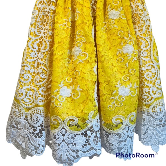 PATACHOU***Stunning Elegant Lace Dress***Size 8Y $188 - Picture 6 of 6